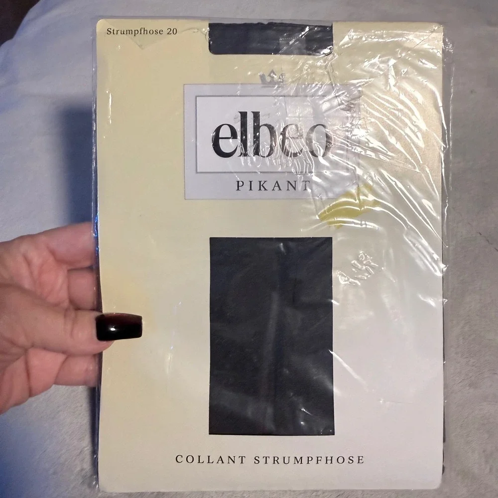 Vintage‎ Elbeo Pikant Pantyhose Graphit 042 Size 40-42 20 Den NOS Germany
